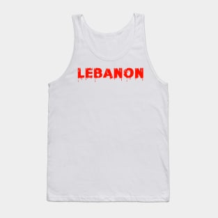 Lebanon tag Tank Top